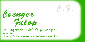 csenger fulop business card